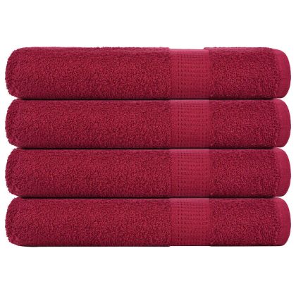 Кърпи 4 бр. FROGN бордо 100x200 см 100% памук