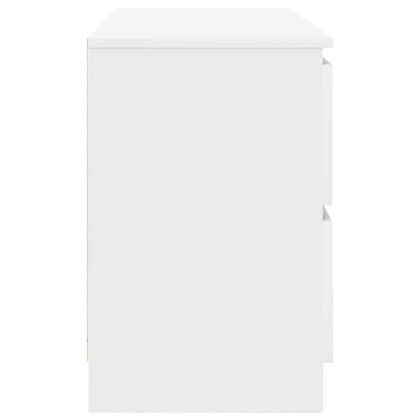 ТВ шкаф бял 100x35x54 cm Изработена дървесина