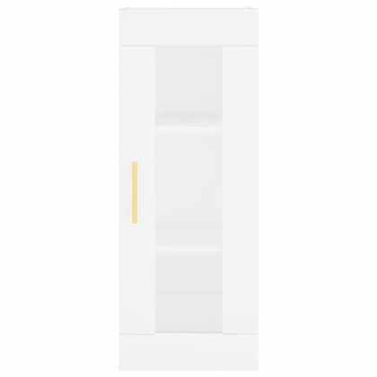 Стенен шкаф бял 34,5x34x90 см