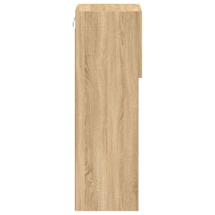 ТВ шкафове с LED осветление 2 бр дъб сонома 30,5x30x90 см