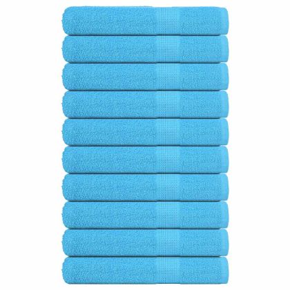 Кърпи за сауна 10 бр. FROGN Тюркоазени 80x200 см 100% памук