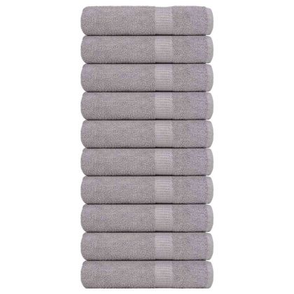 Кърпи за душ 10 бр. FROGN Сиви 70x140 см 100% памук
