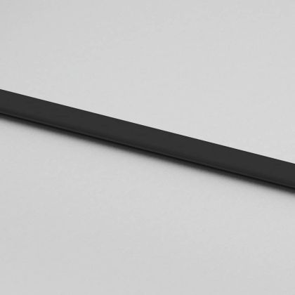 Плъзгаща се врата с комплект обков Черно 90x205 cm