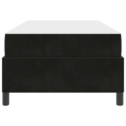 Рамка за легло с матрак Черно 90 x 200 cm текстил