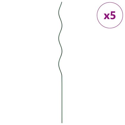 Спираловидни подпори за растения 5 pcs Зелен 110 cm