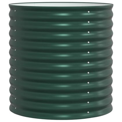 Градинска повдигната леха Зелен 80 x 80 x 81 cm Стомана