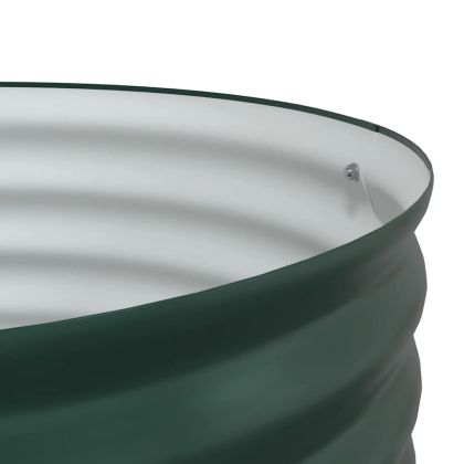 Градинска повдигната леха Зелен 80 x 80 x 81 cm Стомана