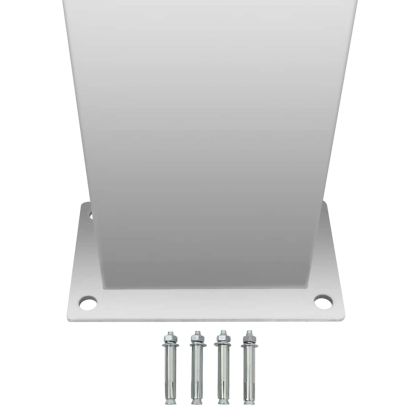 Градински душ, неръждаема стомана, квадратен