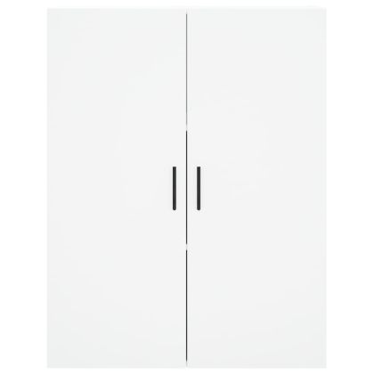 Висок шкаф, бял, 69,5x34x180 см, инженерно дърво