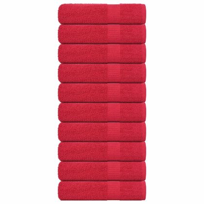 Кърпи за ръце 10 бр. FROGN Червени 50x100 см 100% Памук