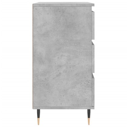 Сайдборд, бетонно сив, 60x35x70 см, инженерно дърво
