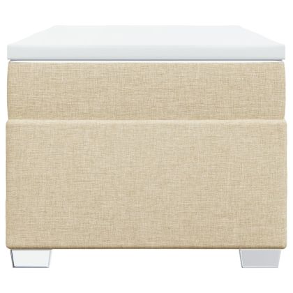 Боксспринг легло с матрак, кремава, 80x200 см, плат