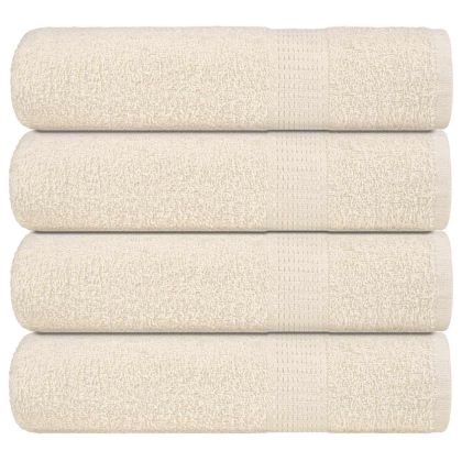 Кърпи за душ 4 бр. FROGN кремави 70x140 см 100% памук
