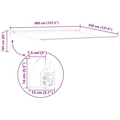 Сенник Бяло 4 × 3,5 m Метал