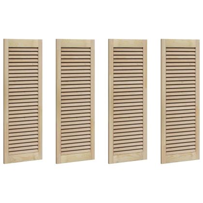 Врата за шкаф с врата 4 pcs Естествен 140.5 x 2.1 x 49.5 см
