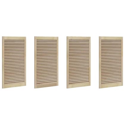 Врата за шкаф с врата 4 pcs Естествен 140.5 x 2.1 x 49.5 см