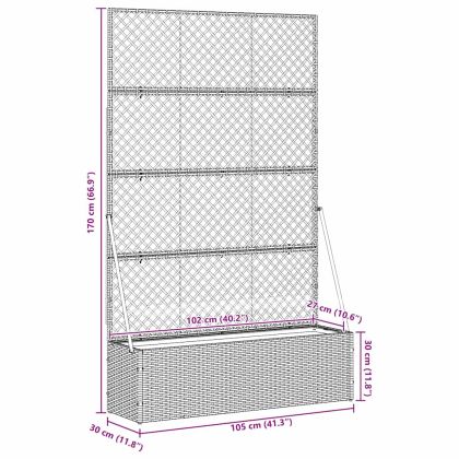 Кашпа Сив 105 x 30 x 170 см Метал