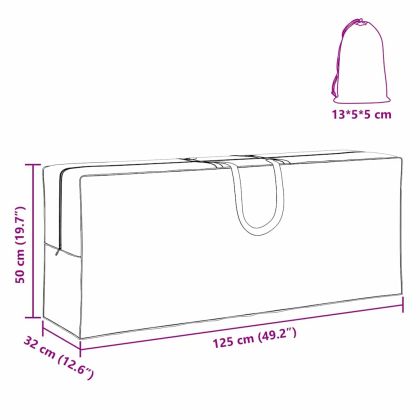 Чанта за съхранение на открито 125 x 32 x 50 см