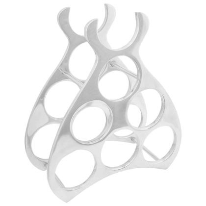 Винен рафт Сребрист 38 x 33 x 13 см Алуминий