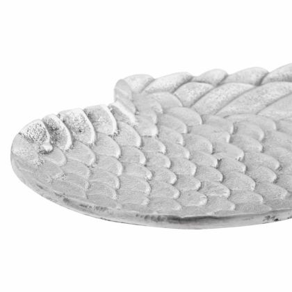 Кошница с плодове 2 pcs Сребрист 40 x 18 x 2.5 см Алуминий