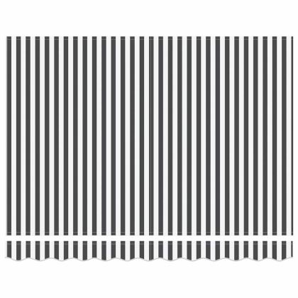 Резервен плат за тента Антрацит и бял 350 x 200 cm Платно