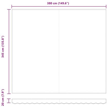 Резервен плат за тента Червено 400 × 350 cm Платно