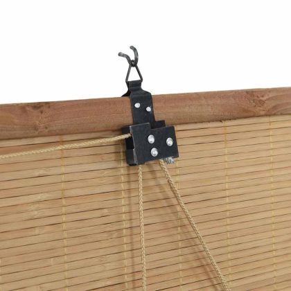 Ролетна щора С завеси Кафяво 100 x 160 cm бамбук