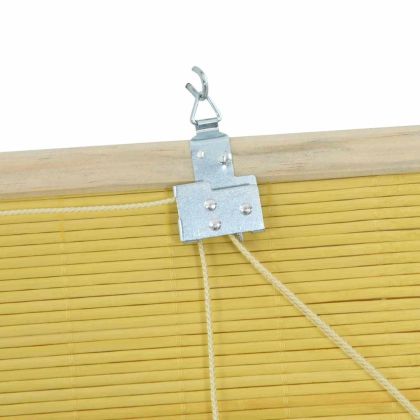 Ролетна щора С завеси Жълто 60 x 220 см бамбук