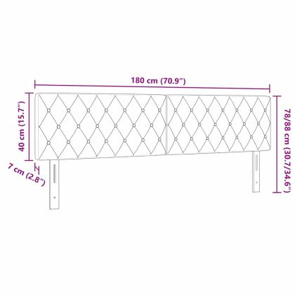 Облегалка за глава с таблото Тъмен син 180 cm Изкуствена