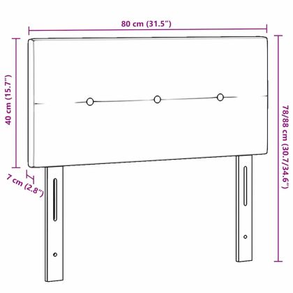 Облегалка за глава с таблото Крем 80 cm Изкуствена