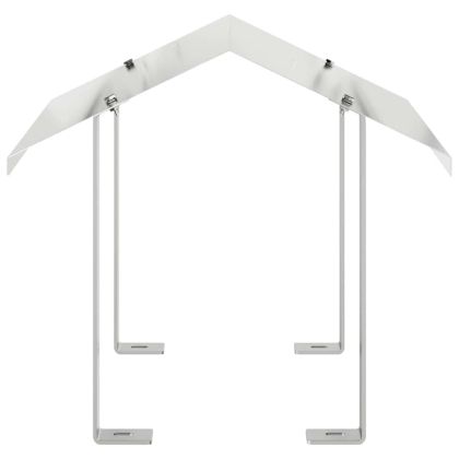 Капак за камина Сребрист 40 x 40 x 37.5 см Неръждаема стомана