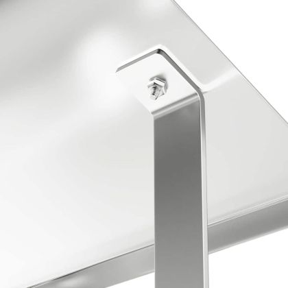 Капак за камина Сребрист 40 x 40 x 37.5 см Неръждаема стомана