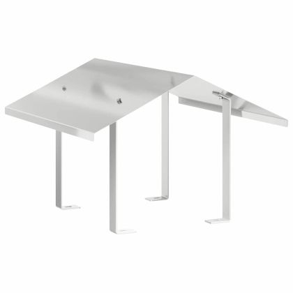 Капак за камина Сребрист 50 x 50 x 37 см Неръждаема стомана