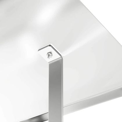 Капак за камина Сребрист 50 x 60 x 37 см Неръждаема стомана