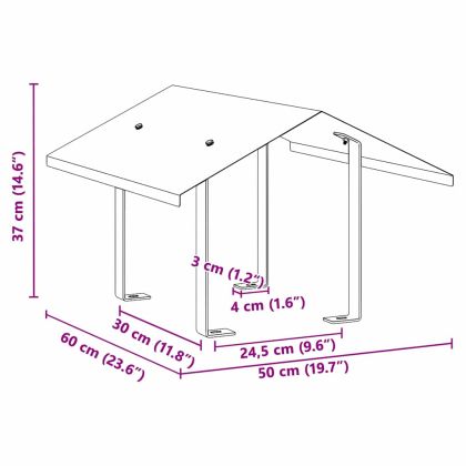 Капак за камина Сребрист 50 x 60 x 37 см Неръждаема стомана