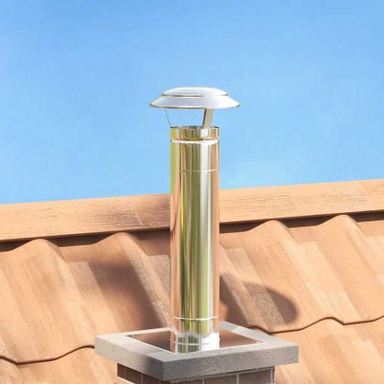 Дъждобран за комин Сребрист 20 x 20 x 18 см Неръждаема стомана