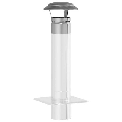 Дъждобран за комин Сребрист 20 x 20 x 18 см Неръждаема стомана