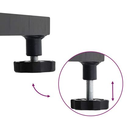 Основа за чадър Тъмен сив 45 x 45 x 31 см