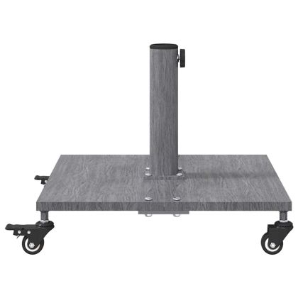 Основа за чадър Тъмен сив дървесен вид 45 x 45 x 31,5 см