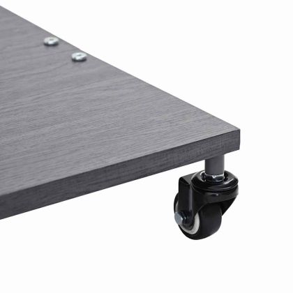 Основа за чадър Тъмен сив дървесен вид 45 x 45 x 31,5 см