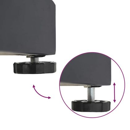 Основа за чадър Тъмен сив 48 x 48 x 32 см