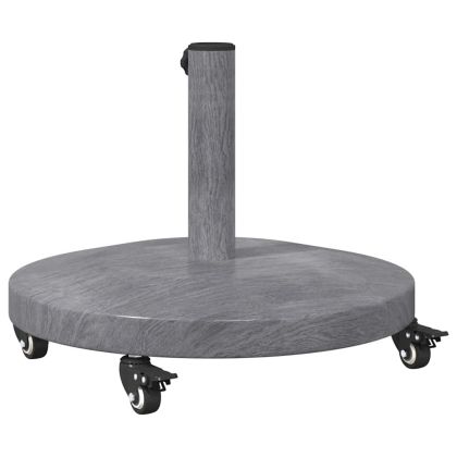 Основа за чадър Тъмен сив дървесен вид 48 x 48 x 32 см