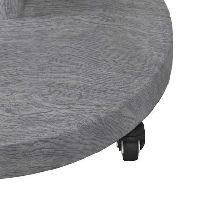 Основа за чадър Тъмен сив дървесен вид 48 x 48 x 32 см