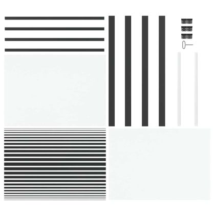 Стъклена врата На райета Черно 76 x 3.5 x 201.5 см Алуминий