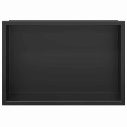 Нишата за душ Черно 30 x 20 x 9.5 см Неръждаема стомана