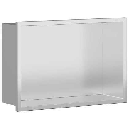 Нишата за душ Сребрист 30 x 20 x 9.5 см Неръждаема стомана