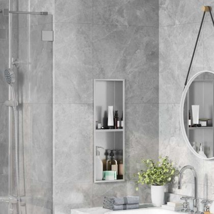 Нишата за душ Сребрист 60 x 20 x 9.5 см Неръждаема стомана