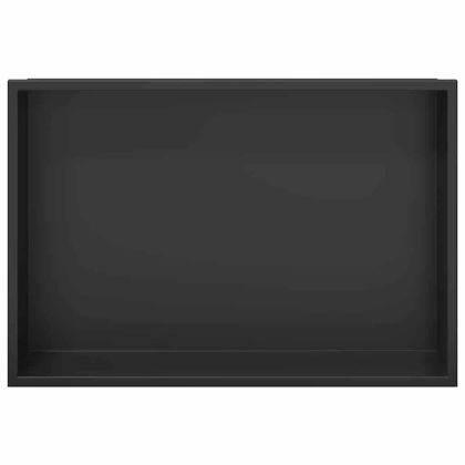 Нишата за душ Черно 45 x 30 x 9.5 см Неръждаема стомана