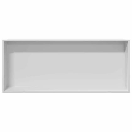 Нишата за душ Бяло 75 x 30 x 9.5 см Неръждаема стомана