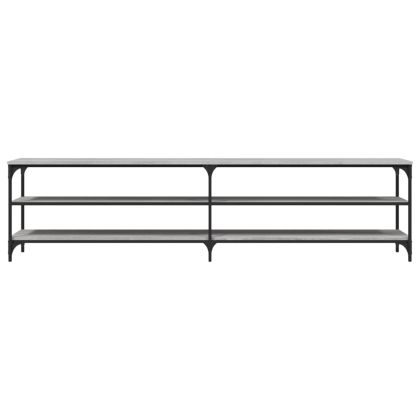 ТB шкаф, сив сонома, 200x30x50 см, инженерно дърво и метал